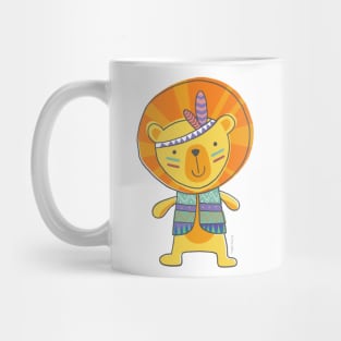 TeePee Lion Cartoon Mug